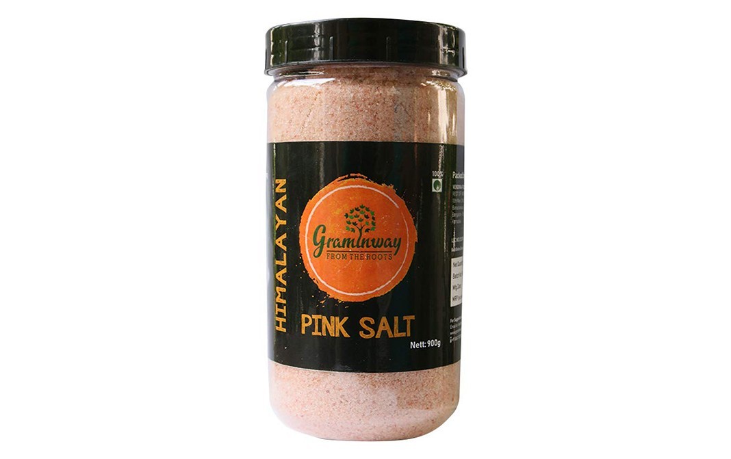 Graminway Himalayan Pink Salt    Plastic Jar  900 grams